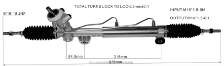 Mayorista De Repuestos De Motos En Venezuela - cremallera de dirección asistida 7836993l5 VXD8N2712 BUICK