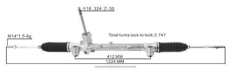 Mayorista De Repuestos De Autos - cremallera de dirección asistida 77367810 68263318aa 52060738 52060739 51967456 52076430 52113668 52005180 51936135 52158027 52158028 VXD8N2794 DODGE/CHRYSLER