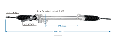 Mayorista De Repuestos De Motos En Venezuela - Cremallera de dirección asistida belg-32-110a bcka-32-110a/b VXD8N2640 MAZDA