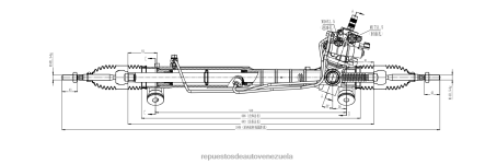 Autopartes Mayoreo - cremallera de dirección asistida 44200-50180 VXD8N2522 TOYOTA