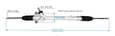 Marcas De Repuestos De Motos En Venezuela - cremallera de dirección asistida 45510-bz360 VXD8N2501 TOYOTA