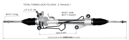 Proveedores De Repuestos De Motos En Venezuela - Cremallera de dirección asistida 44200-13021 44250-02170 VXD8N2473 TOYOTA